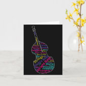 Dubbele B Rechte B Jazz Bist Muzikant Cadeau Kaart (Gele Bloem)