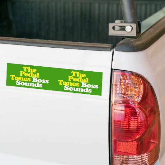 Dubbele Baas-Bumpersticker Bumpersticker (Op Truck)