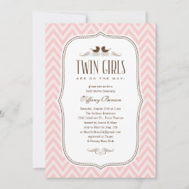 Dubbele baby Shower-uitvindingen Kaart