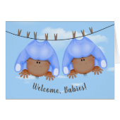 Dubbele babyboeien op waslijn (Voorkant Horizontaal)