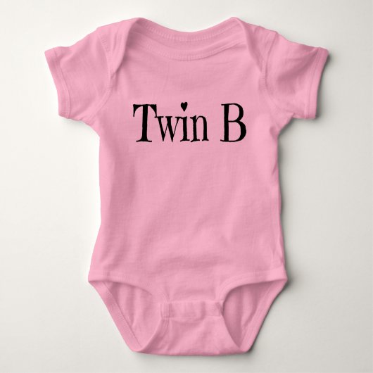 Dubbele babykleding - Twin B-kleding - Eén stuk Romper (Voorkant)