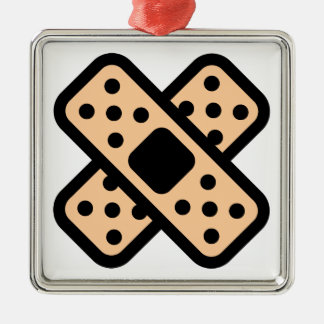 Dubbele Band-aids Metalen Ornament