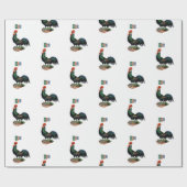 Dubbele banter Grote haak Cadeaupapier (Vlak)