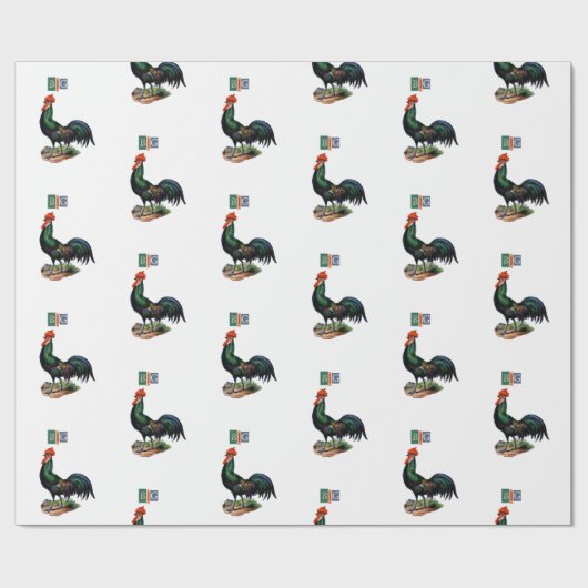 Dubbele banter Grote haak Cadeaupapier (Vlak)