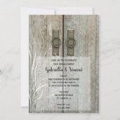 Dubbele-Barn Deuren Land Engagement Party Kaart (Voorkant)