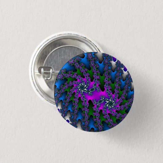 Dubbele barst ronde button 3,2 cm (Voorkant /achterkant)