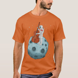 Dubbele Bas Contrabas Jazz Muziekgiften Rechte Bas T-shirt