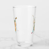 Dubbele Bas Stickman Glas (Links)