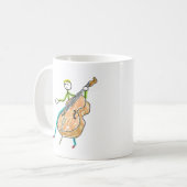 Dubbele Bas Stickman Koffiemok (Voorkant links)