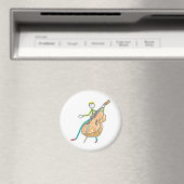 Dubbele Bas Stickman Magneet (Insitu (Vaatwasser))