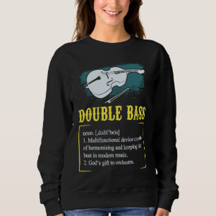 Dubbele bas T voor een contrabassist Trui