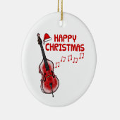 Dubbele basgitarist Kerst Ornament (Rechts)