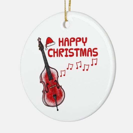 Dubbele basgitarist Kerst Ornament (Links)
