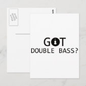 DUBBELE BASISmuziekdesign Briefkaart (Voorkant / Achterkant)