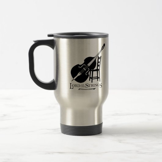 Dubbele Bass Lord of the Strings Travel Mug Reisbeker (Links)