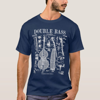 Dubbele bass Player But Musical Instrument Vint T-shirt