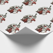 Dubbele basspeler cadeaupapier (Hoek)