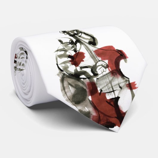 Dubbele basspeler stropdas (Opgerold)