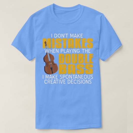 Dubbele BassTShirt T-shirt (Design voorkant)
