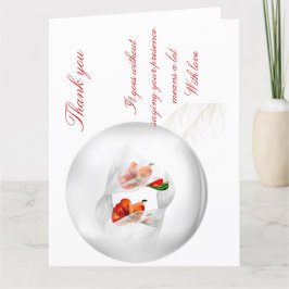 Dubbele bedankkaarten bedankkaart