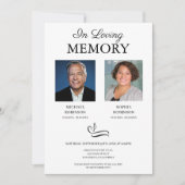 Dubbele begrafenisfoto kaart (Voorkant)