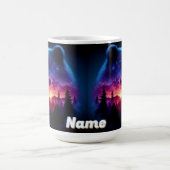 Dubbele belichting Beer met levendige zonsondergan Koffiemok (Center)