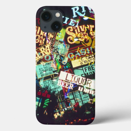 Dubbele belichting, casinoborden, Las Vegas, Case-Mate iPhone Case (Achterkant)