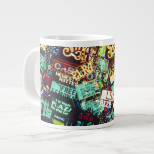 Dubbele belichting, casinoborden, Las Vegas, Grote Koffiekop