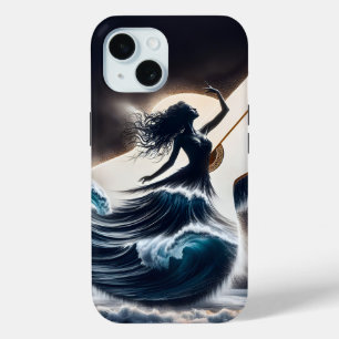 Dubbele belichting gitaar danser iPhone 15 case