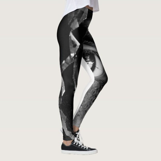 Dubbele belichting over print legging (Rechts)