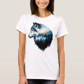 Dubbele Belichting Wolf T-shirt (Voorkant)