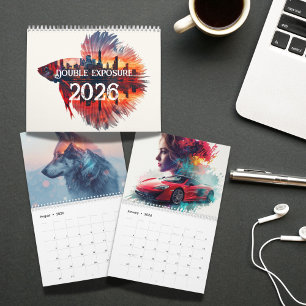 Dubbele Belichtingskunst 2026 Unieke Surrealistis Kalender