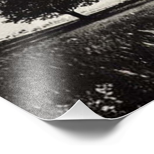 Dubbele belichtingsnummers David Lynch-geïnspireer Foto Afdruk (Hoek)