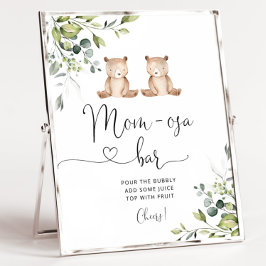 Dubbele beren eucalyptus mam-osa bar poster