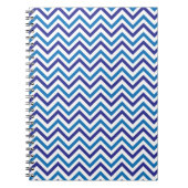 Dubbele blauwe Chevron Notitieboek (Voorkant)