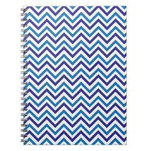 Dubbele blauwe Chevron Notitieboek