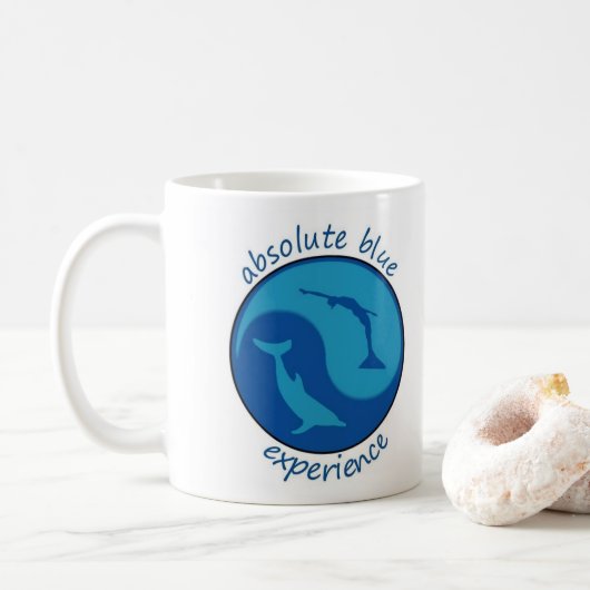 Dubbele blauwe Mok (Met donut)