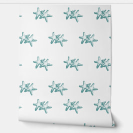 Dubbele Blauwgroen zeester Behang