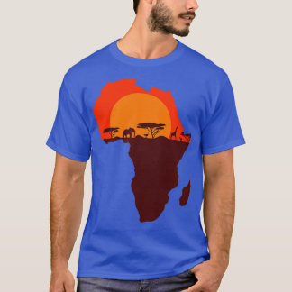 Dubbele blootstelling Art Africa Safari Funny Gift T-shirt