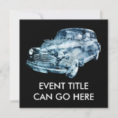 dubbele blootstelling bij wassen auto kaart (Voorkant)