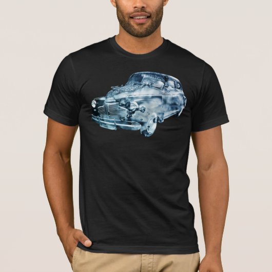 dubbele blootstelling bij wassen auto t-shirt (Voorkant)