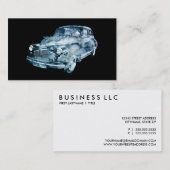 dubbele blootstelling bij wassen auto visitekaartje (Voorkant / Achterkant)