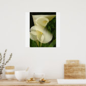 Dubbele blootstelling Calla Lily Poster (Keuken)