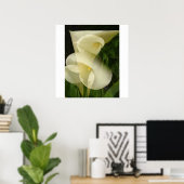 Dubbele blootstelling Calla Lily Poster (Thuiskantoor)