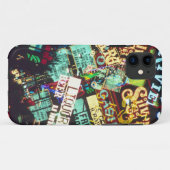 Dubbele blootstelling, casinoborden, Las Vegas, Case-Mate iPhone Case (Achterkant (horizontaal))
