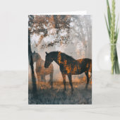 Dubbele blootstelling paarden alle gelegenheden kaart (Voorkant)