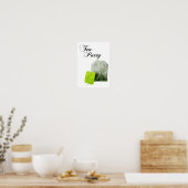 dubbele blootstelling van theepartijen poster (Keuken)