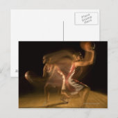 Dubbele blootstelling van vrouwen aan basketbal briefkaart (Voorkant / Achterkant)