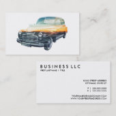 dubbele blootstelling van zonnebrandmiddel visitekaartje (Voorkant / Achterkant)