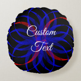 Dubbele Blueberry Accent Ronde Kussen